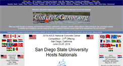 Desktop Screenshot of concretecanoe.org