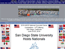 Tablet Screenshot of concretecanoe.org